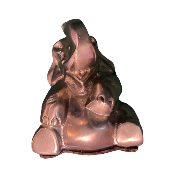 Vintage Metalworks Elephant Sculpture Shelf Art Handmade Made in USA 5” Accent - Picture 10 of 14